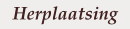 Herplaatsing