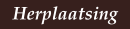 Herplaatsing